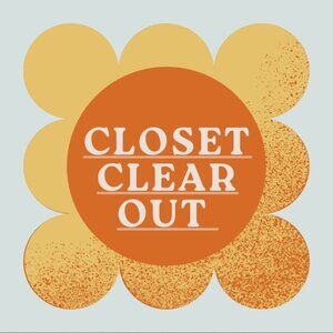 Preloved clothing closet clean up
